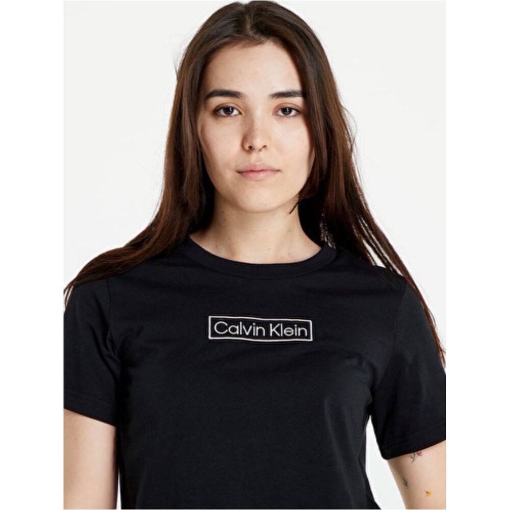 Calvin Klein Black Logo Box Crew Tee